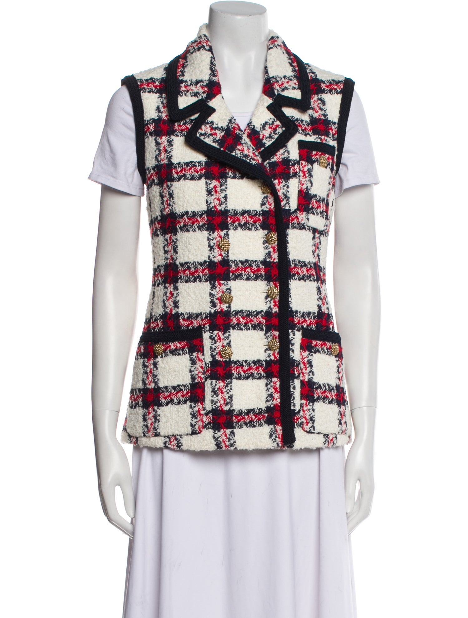 Gucci Plaid Print Vest